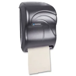 San Jamar 11.75 in. x 9 in. x 15.5 in. Electronic Touchless Roll Towel Dispenser - Black Pearl
