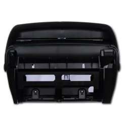 San Jamar 11.75 in. x 9 in. x 15.5 in. Electronic Touchless Roll Towel Dispenser - Black Pearl