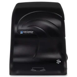 San Jamar 12.38 in. x 9.5 in. x 14.63 in. Simplicity Mechanical Roll Dispenser - Black Pearl