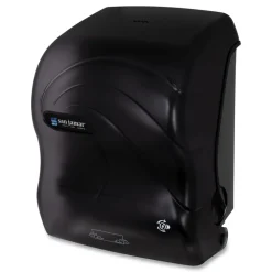 San Jamar 12.38 in. x 9.5 in. x 14.63 in. Simplicity Mechanical Roll Dispenser - Black Pearl