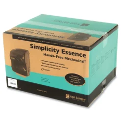 San Jamar 12.38 in. x 9.5 in. x 14.63 in. Simplicity Mechanical Roll Dispenser - Black Pearl