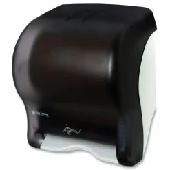 San Jamar 11.88 in. x 9.1 in. x 14.4 in. Smart Essence Electronic Roll Towel Dispenser - Black