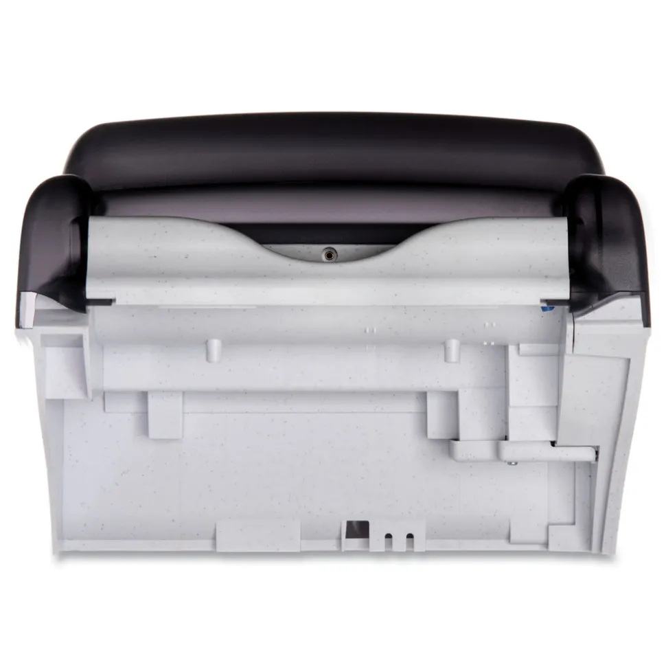 San Jamar 11.88 in. x 9.1 in. x 14.4 in. Smart Essence Electronic Roll Towel Dispenser - Black