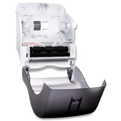 San Jamar 11.88 in. x 9.1 in. x 14.4 in. Smart Essence Electronic Roll Towel Dispenser - Black