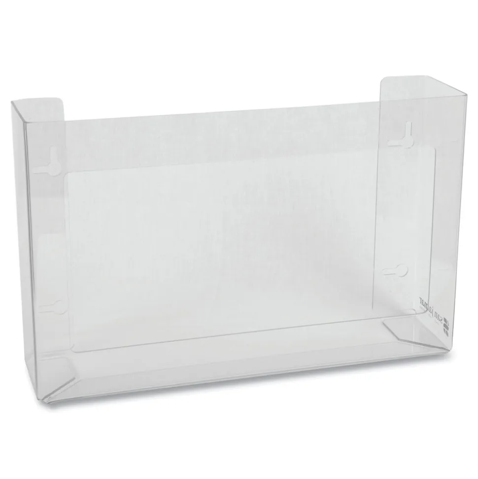 San Jamar 18 x 3.75 x 10 3 Box Steel White Enamel Disposable Glove Dispenser - Clear