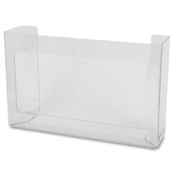 San Jamar 18 x 3.75 x 10 3 Box Steel White Enamel Disposable Glove Dispenser - Clear