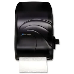 San Jamar 12.94 x 9.25 x 16.5 Oceans Lever Roll Towel Dispenser - Black Pearl