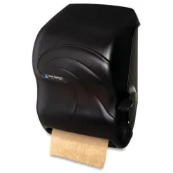 San Jamar 12.94 x 9.25 x 16.5 Oceans Lever Roll Towel Dispenser - Black Pearl