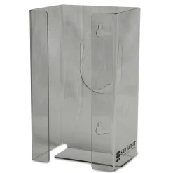 San Jamar 1-Box 5.5 in. x 3.75 in. x 10 in. Plexiglas Disposable Glove Dispenser - Plexiglas Clear