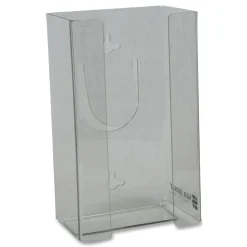 San Jamar 1-Box 5.5 in. x 3.75 in. x 10 in. Plexiglas Disposable Glove Dispenser - Plexiglas Clear