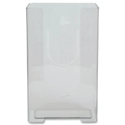San Jamar 1-Box 5.5 in. x 3.75 in. x 10 in. Plexiglas Disposable Glove Dispenser - Plexiglas Clear