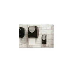 San Jamar T1370BKSS 16.75 in. x 10 in. x 12.5 in. Tear-N-Dry Touchless Roll Towel Dispenser - Black/Silver