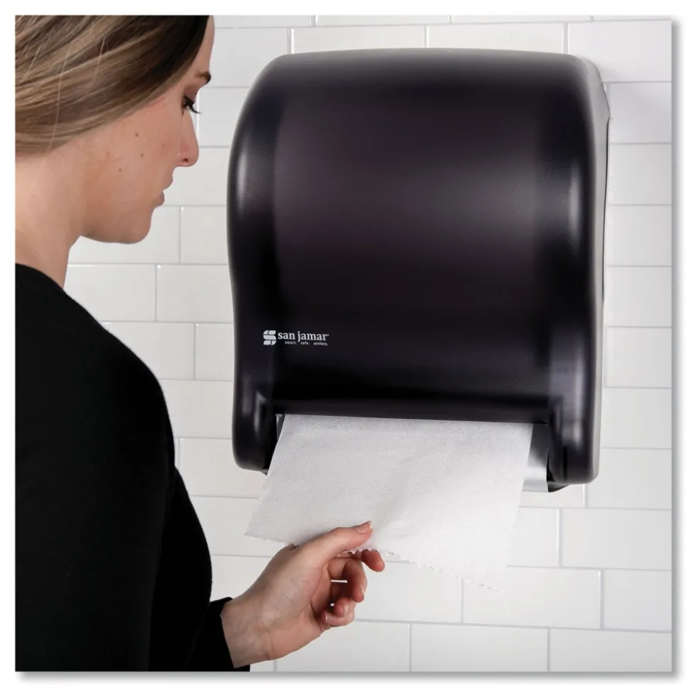 San Jamar Tear-N-Dry 11.75 in. x 9.13 in. x 14.44 in. Essence Classic Automatic Dispenser - Black Pearl