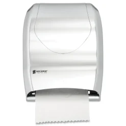 San Jamar T1370SS Tear-N-Dry 16.75 in. x 10 in. x 12.5 in. Touchless Roll Towel Dispenser - Silver