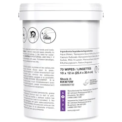 SC Johnson 7.9 in. x 5.7 in. 1-Ply Kresto KWIK-WIPES Cloth - Citrus, White (6 Packs/Carton)