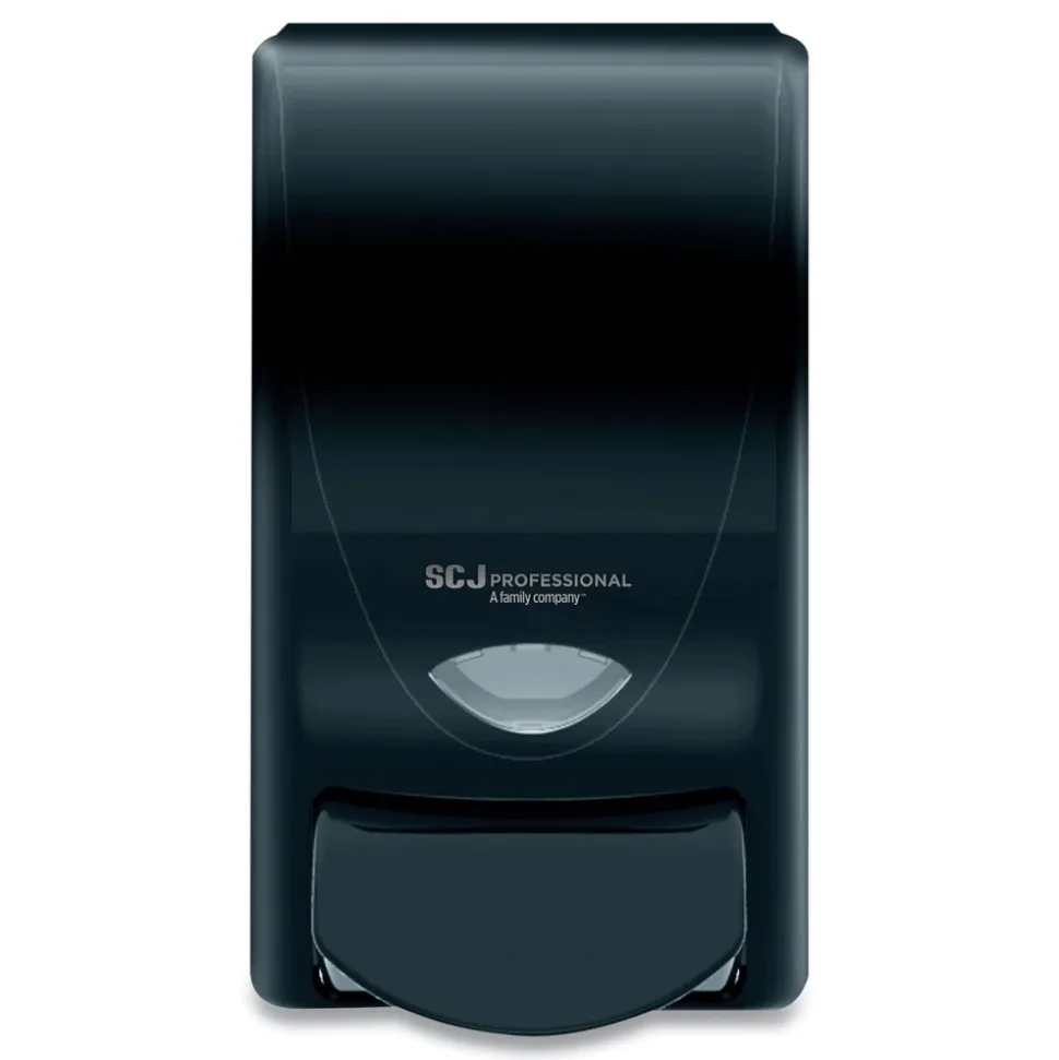 SC Johnson 4.61 in. x 4.92 in. x 9.25 in. 1 Liter Manual Skincare Dispenser - Black