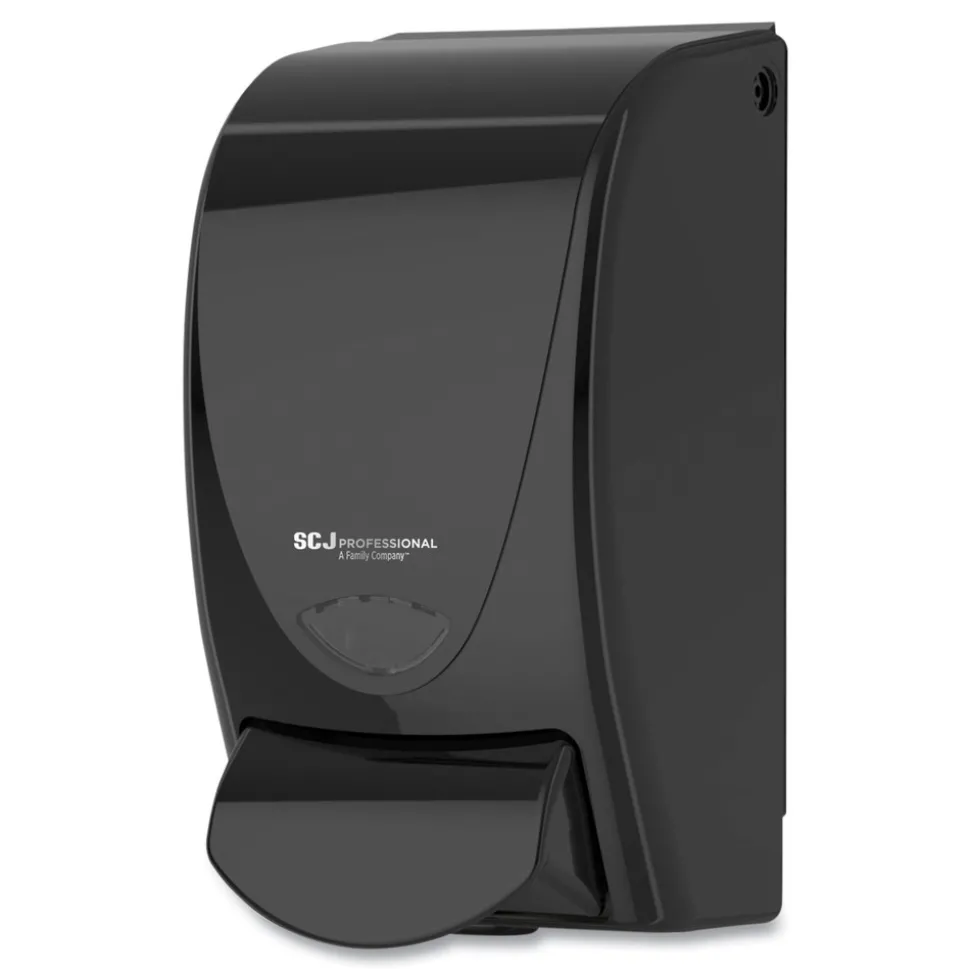 SC Johnson 4.61 in. x 4.92 in. x 9.25 in. 1 Liter Manual Skincare Dispenser - Black