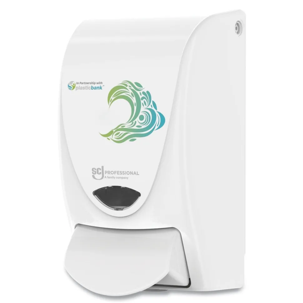 SC Johnson 4.9 in. x 4.6 in. x 9.2 in. 1 L Proline WAVE Manual Soap Dispenser - White (15/Carton)
