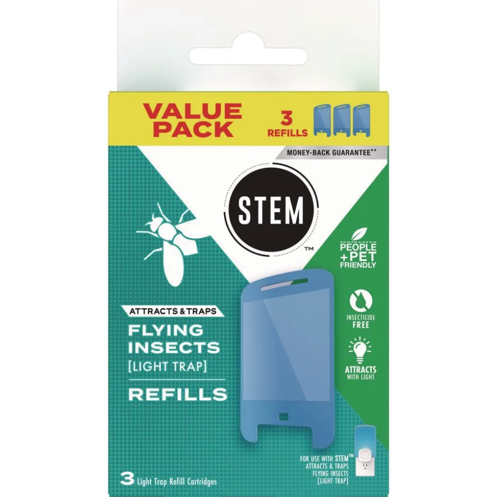 SC Johnson STEM Light Trap Refills 3 Refills/Pack 8 Packs/Carton