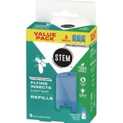 SC Johnson STEM Light Trap Refills 3 Refills/Pack 8 Packs/Carton