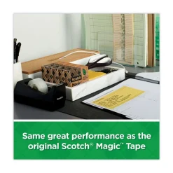 Scotch 0.75 in. x 75 ft. 1 in. Core Magic Greener Tape with C38 Dispenser - Clear (6/Pack)