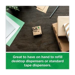 Scotch 0.75 in. x 75 ft. 1 in. Core Magic Greener Tape - Clear (10/Pack)