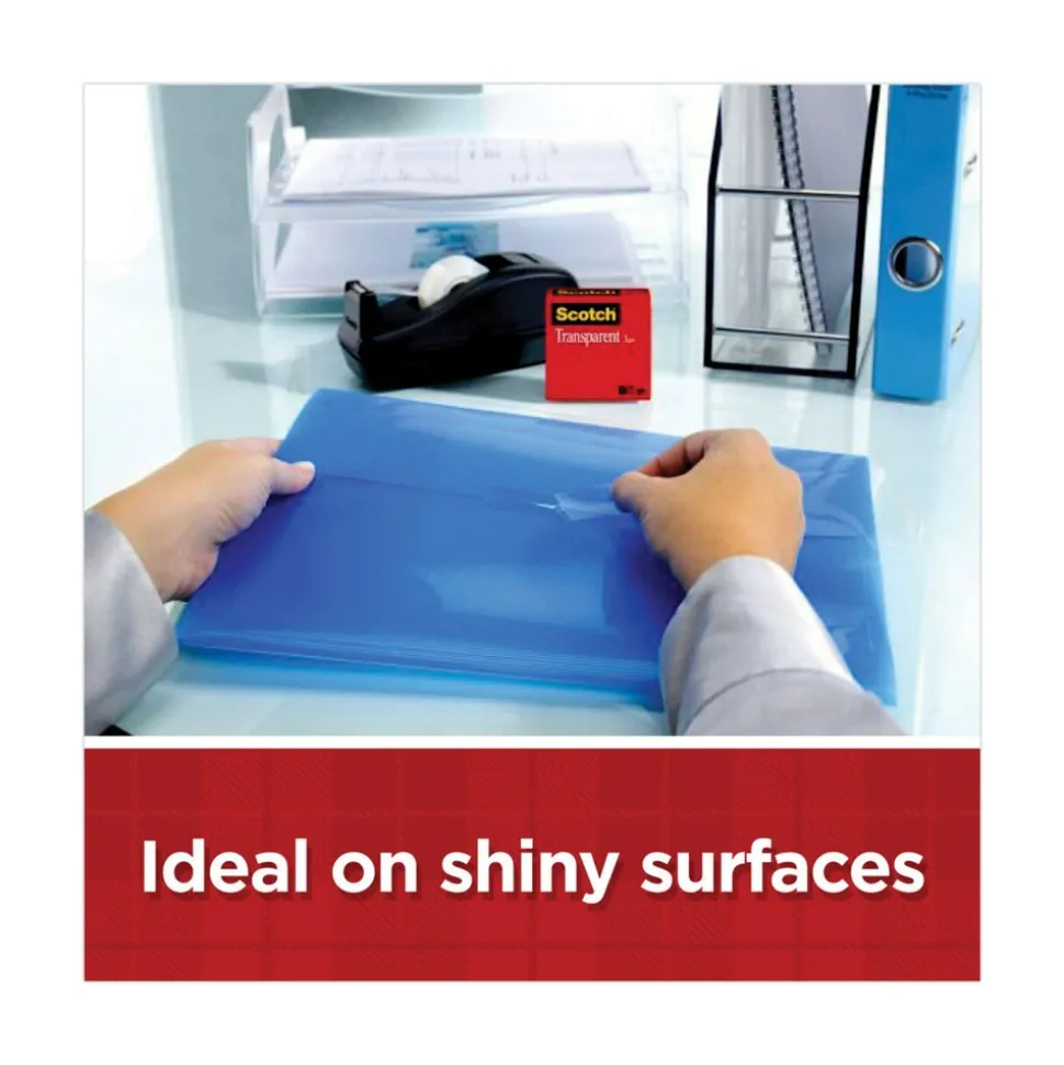 Scotch 0.75 in. x 83.33 ft. 1 in. Core Tape - Transparent (6/Pack)