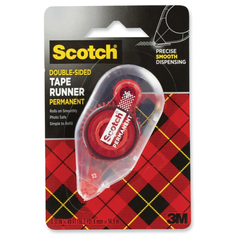 Scotch 0.31 in. x 49 ft. Tape Runner - Dries Clear