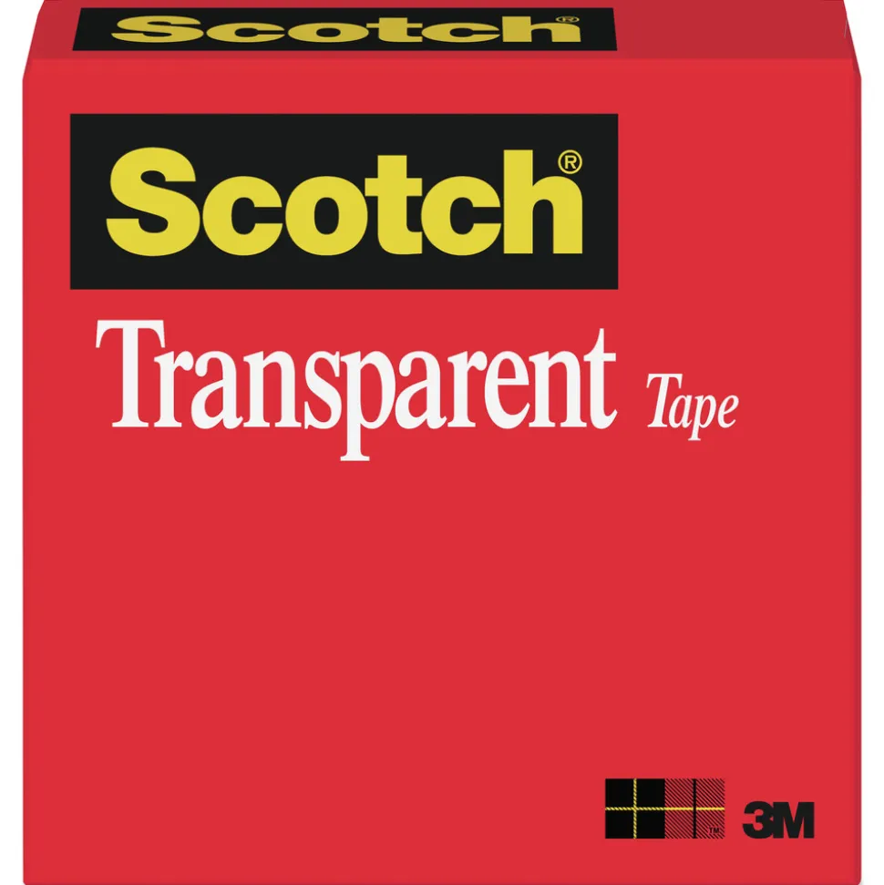 Scotch 0.5 in. x 36 yds 1 in. Core Tape - Transparent (1-Roll)