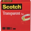 Scotch 0.5 in. x 72 yds 3 in. Core Tape - Transparent (2/Pack)