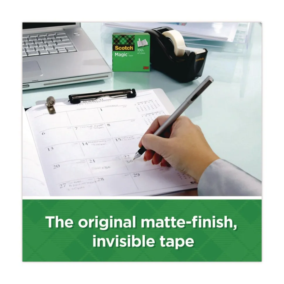 Scotch Magic 0.75 in. x 36 yards 1 in. Core Tape Refill - Clear (12/Pack)