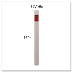 Scotch Mailing Tube 24-in Long 2-in Diameter White 12/Carton