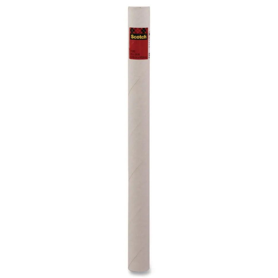 Scotch Mailing Tube 24-in Long 2-in Diameter White 12/Carton