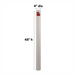 Scotch Mailing Tube 48-in Long 4-in Diameter White 12/Carton