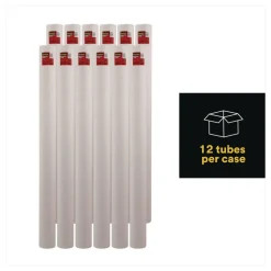 Scotch Mailing Tube 48-in Long 4-in Diameter White 12/Carton