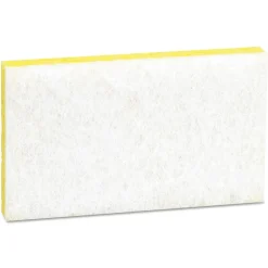 Scotch-Brite PROFESSIONAL 0.7 in. Thick 3.6 in. x 6.1 in. #Light-Duty Scrubbing Sponge - Yellow/White (20/Carton)