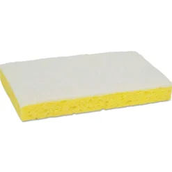 Scotch-Brite PROFESSIONAL 0.7 in. Thick 3.6 in. x 6.1 in. #Light-Duty Scrubbing Sponge - Yellow/White (20/Carton)