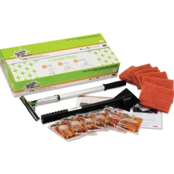 Scotch-Brite PROFESSIONAL Quick Clean Griddle Cleaning System Starter Kit 4 X 5.24 Orange
