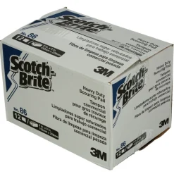 Scotch-Brite PROFESSIONAL 6 in. x 9 in. Heavy-Duty Scouring Pad - Green (12/Pack, 3 Packs/Carton)