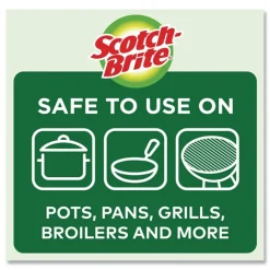 Scotch-Brite Stainless Steel Scrubber - Silver (12/Carton)