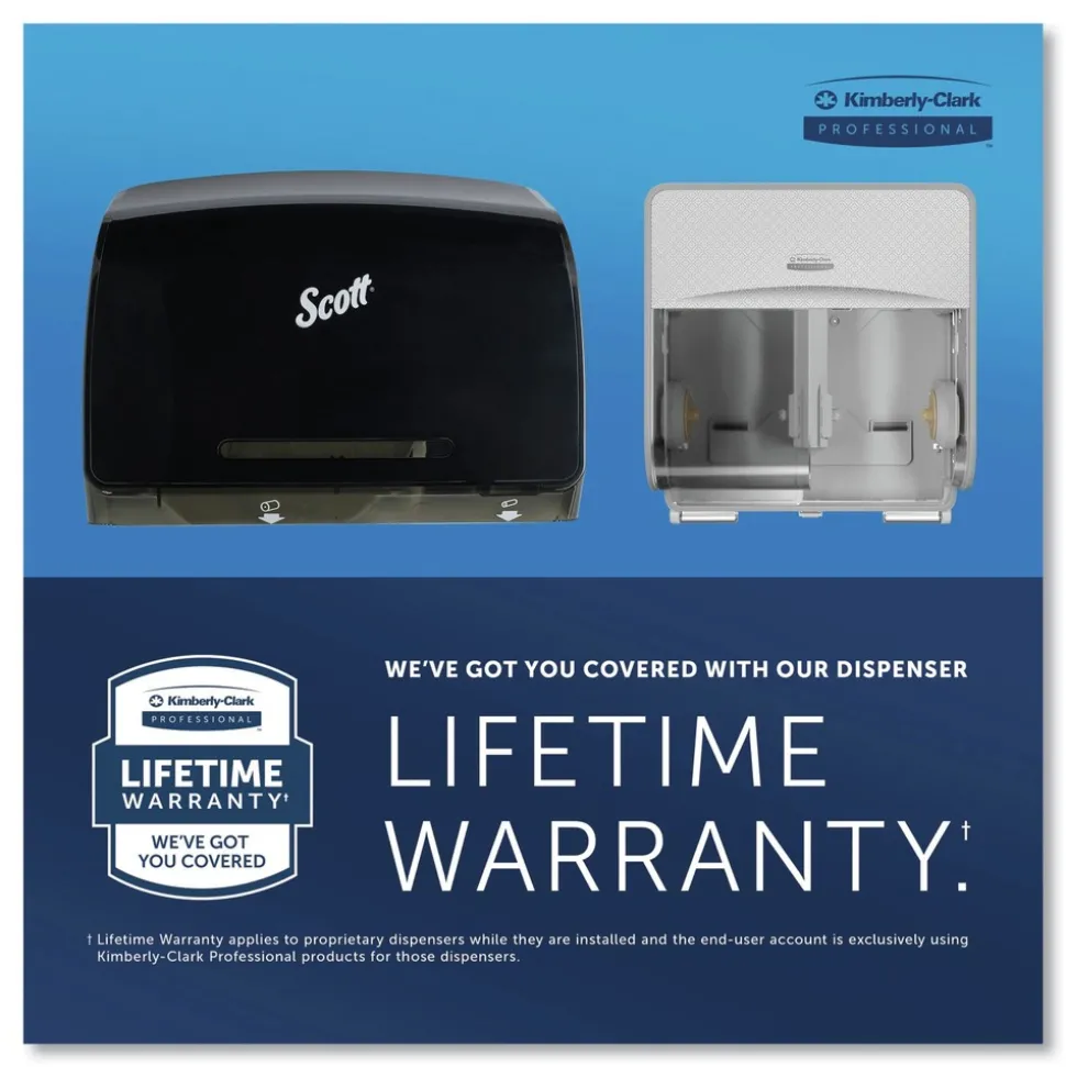 Scott 09606 7 1/10 in. x 10 1/10 in. x 6 2/5 in. Pro Coreless SRB Stainless Steel Tissue Dispenser