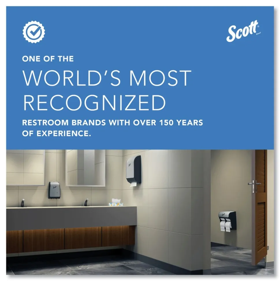 Scott 09606 7 1/10 in. x 10 1/10 in. x 6 2/5 in. Pro Coreless SRB Stainless Steel Tissue Dispenser