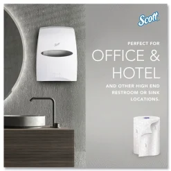 Scott 02001 8 in. x 950 ft. 1-Ply Essential High Capacity Hard Roll Towel - White (6 Rolls/Carton)