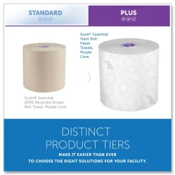 Scott 02001 8 in. x 950 ft. 1-Ply Essential High Capacity Hard Roll Towel - White (6 Rolls/Carton)