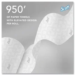 Scott 02001 8 in. x 950 ft. 1-Ply Essential High Capacity Hard Roll Towel - White (6 Rolls/Carton)