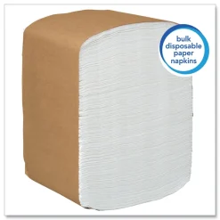 Scott 98740 13 in. x 12 in. 1-Ply Full-Fold Dispenser Napkins - White (6000/Carton)