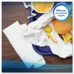 Scott 98740 13 in. x 12 in. 1-Ply Full-Fold Dispenser Napkins - White (6000/Carton)