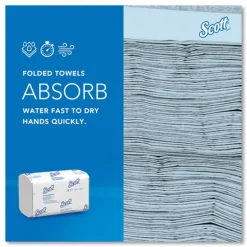 Scott 01960 7.8 in. x 12.4 in. 1-Ply Pro Scottfold Towels - White (25 Packs/Carton)