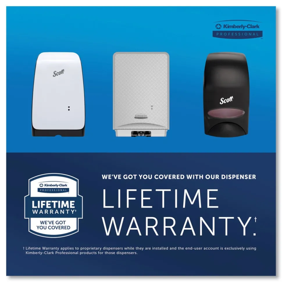 Scott 92145 5 in. x 5.25 in. x 8.38 in. 1000 mL Essential Manual Skin Care Dispenser - Black