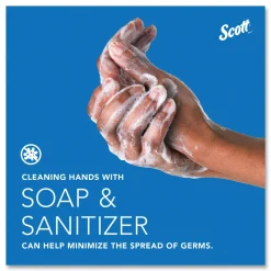 Scott 92145 5 in. x 5.25 in. x 8.38 in. 1000 mL Essential Manual Skin Care Dispenser - Black